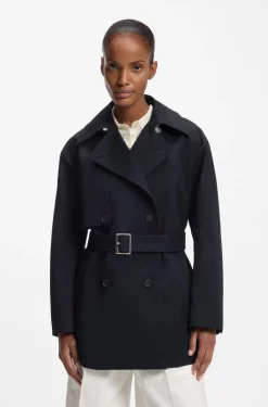 Trenchcoat aus Baumwolle mit Gürtel