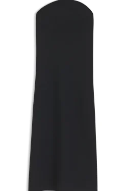 Trägerloses Kleid aus Stretch-Krepp mit integriertem Korsett