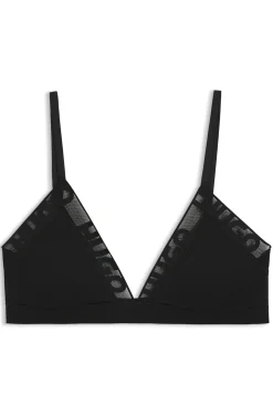 Triangel-BH aus Stretch-Baumwolle mit Logo-Details