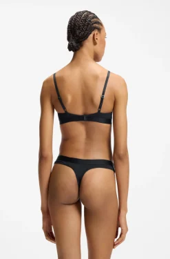 Triangel-BH aus Stretch-Gewebe mit Logo-Trägern