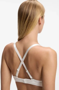 Triangel-BH aus Stretch-Jersey mit Logo-Riemchen