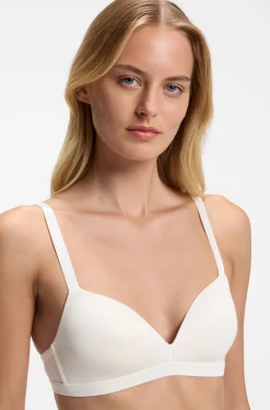 Triangel-BH aus Stretch-Jersey mit Logo-Riemchen