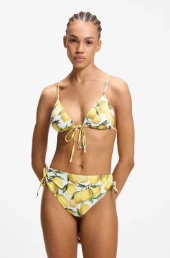 Triangel-Bikinitop mit Stack-Logo-Anhänger