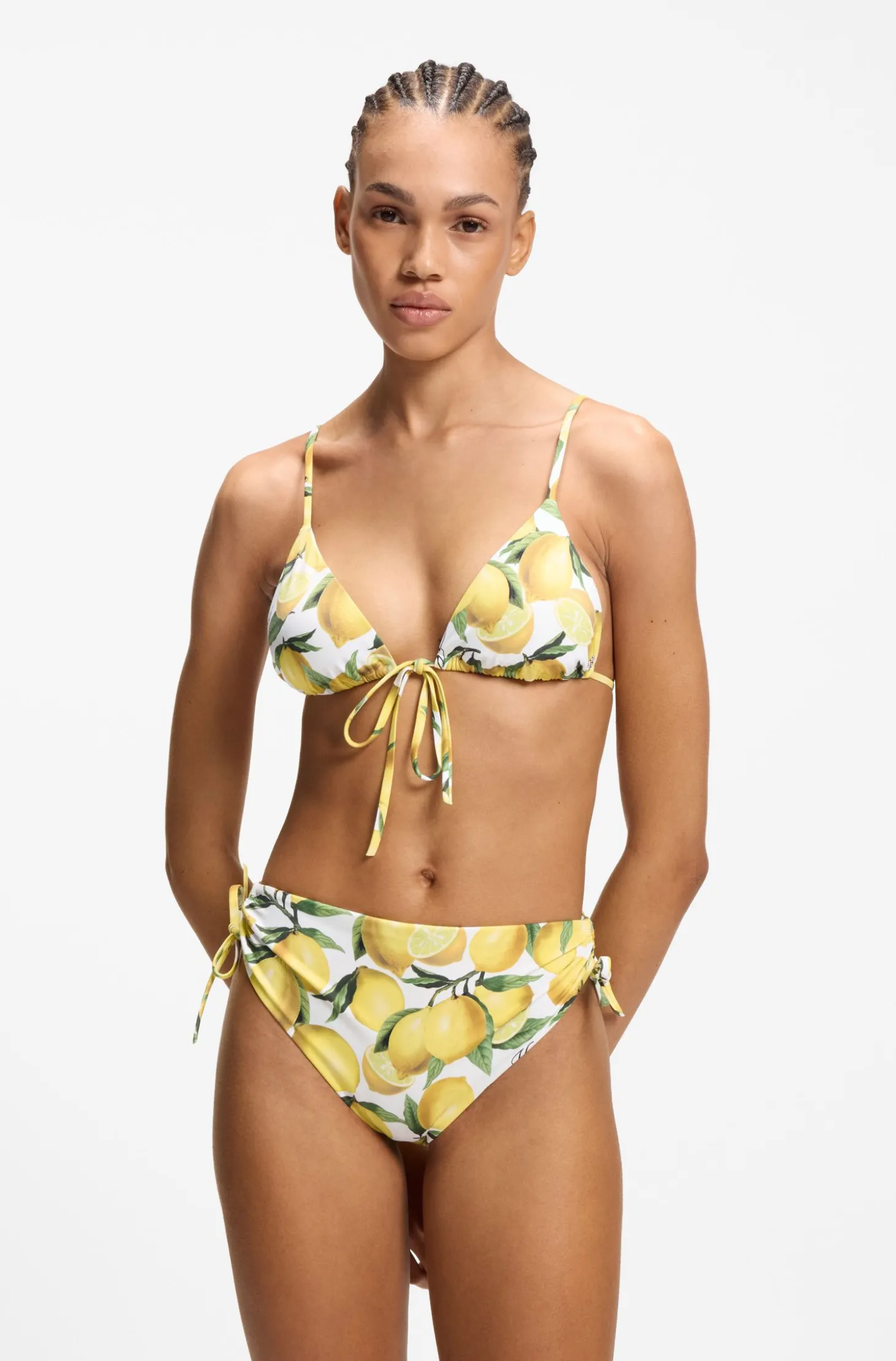 Triangel-Bikinitop mit Stack-Logo-Anhänger