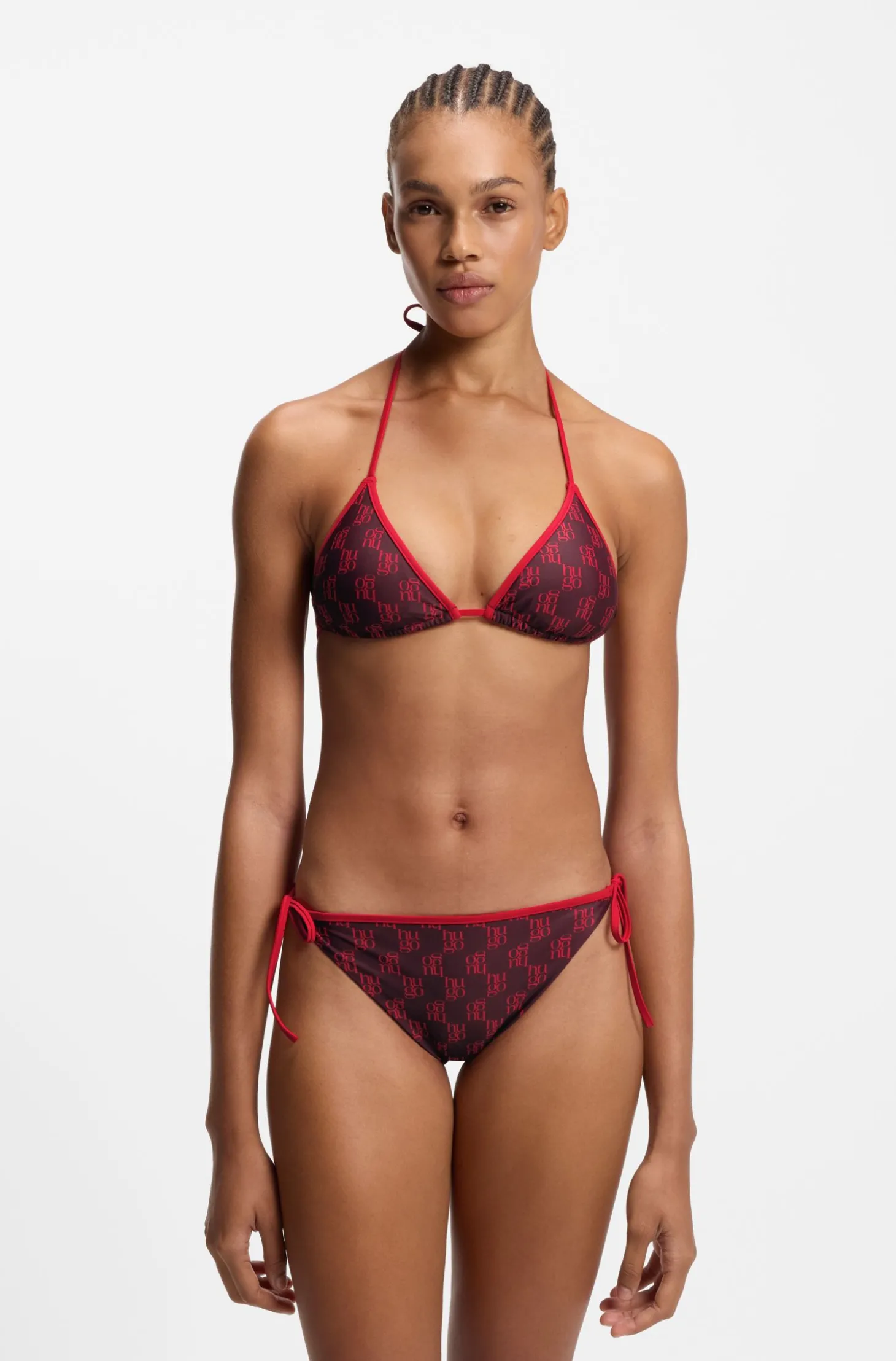 Triangel-Bikinitop mit Stack-Logos