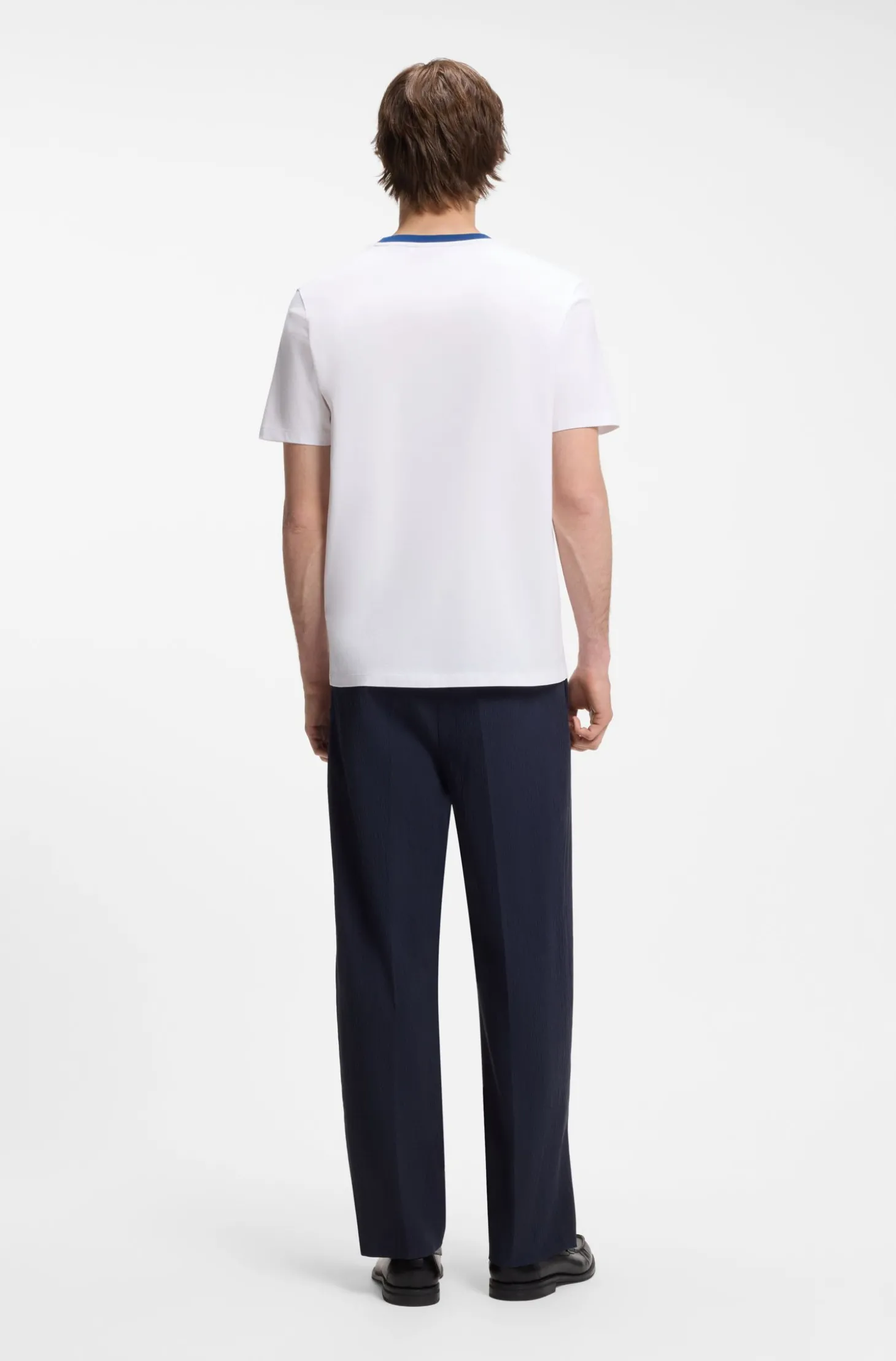 T-Shirt aus Baumwolle mit aufgedruckten Streifen