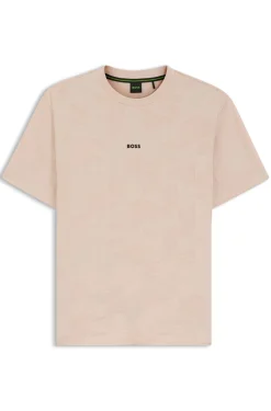 T-Shirt aus Baumwolle mit 3D-Jacquard-Muster