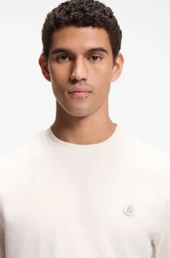 T-Shirt aus Baumwolle mit Double-B-Monogramm-Badge