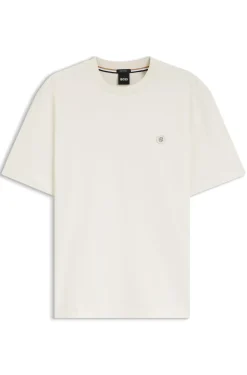 T-Shirt aus Baumwolle mit Double-B-Monogramm-Badge