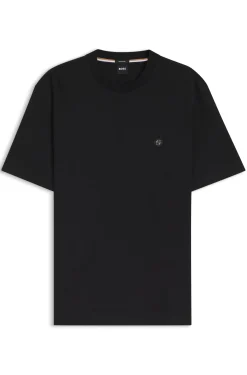 T-Shirt aus Baumwolle mit Double-B-Monogramm-Badge