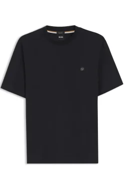 T-Shirt aus Baumwolle mit Double-B-Monogramm-Badge