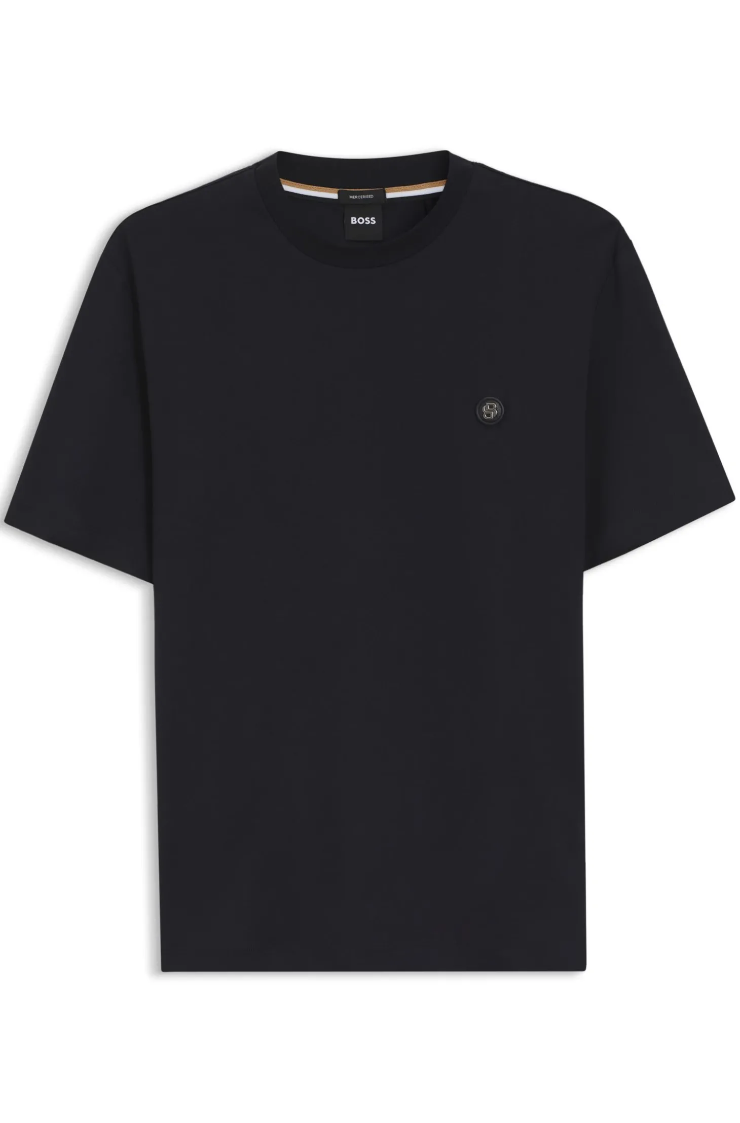 T-Shirt aus Baumwolle mit Double-B-Monogramm-Badge
