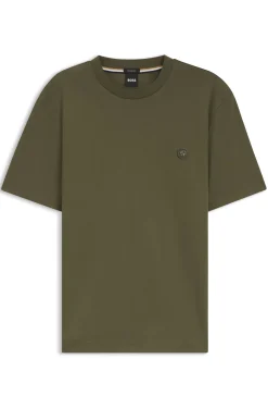 T-Shirt aus Baumwolle mit Double-B-Monogramm-Badge