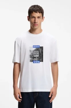 T-Shirt aus Baumwolle mit Grafik-Print