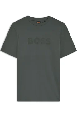 T-Shirt aus Baumwolle mit großem tonalem Logo