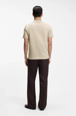 T-Shirt aus Baumwolle mit Jacquard-Muster