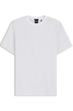T-Shirt aus Baumwolle mit Jacquard-Muster