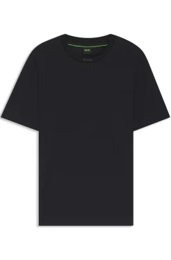 T-Shirt aus Baumwolle mit Logo am Rundhalsausschnitt