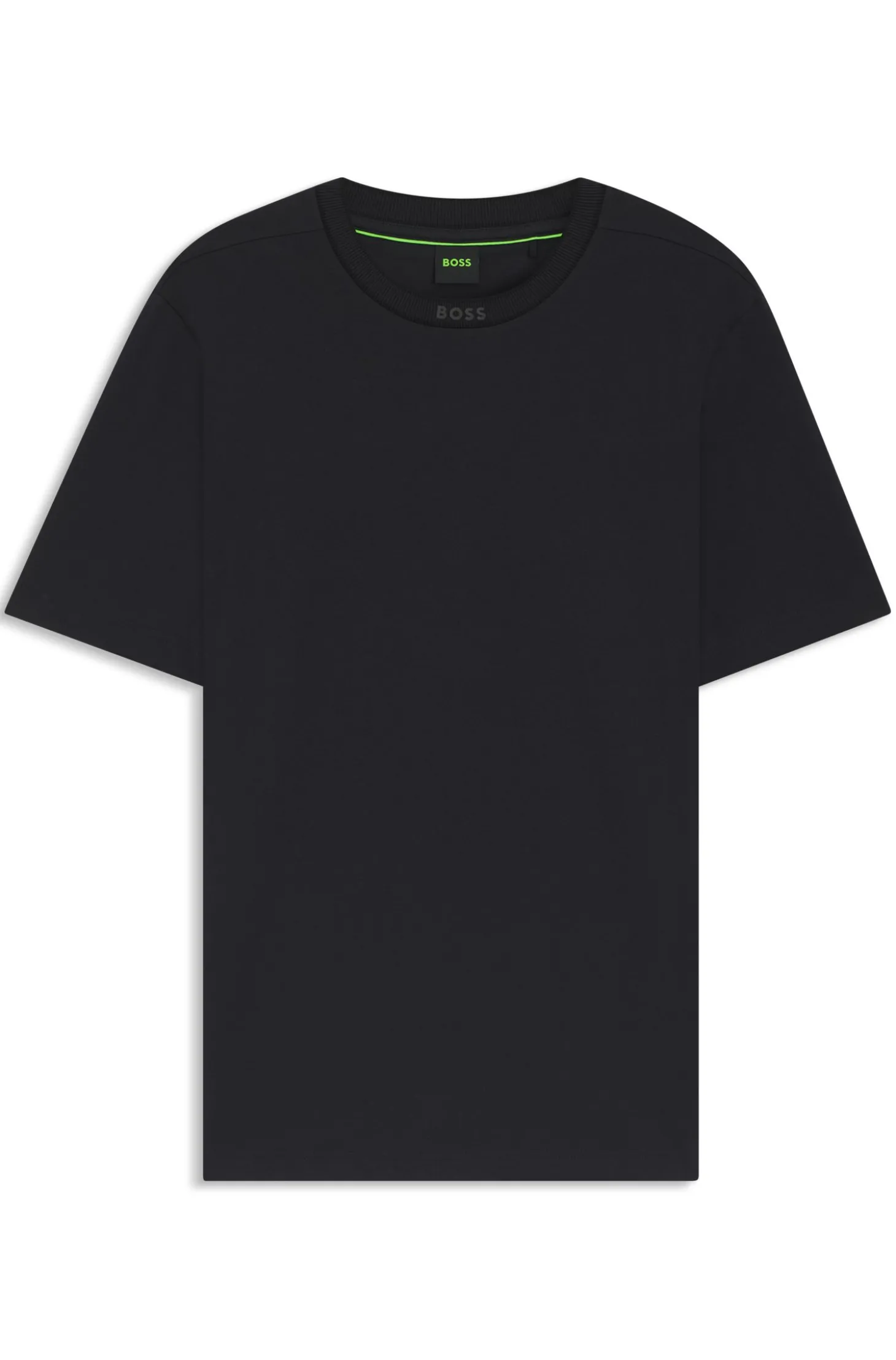 T-Shirt aus Baumwolle mit Logo am Rundhalsausschnitt