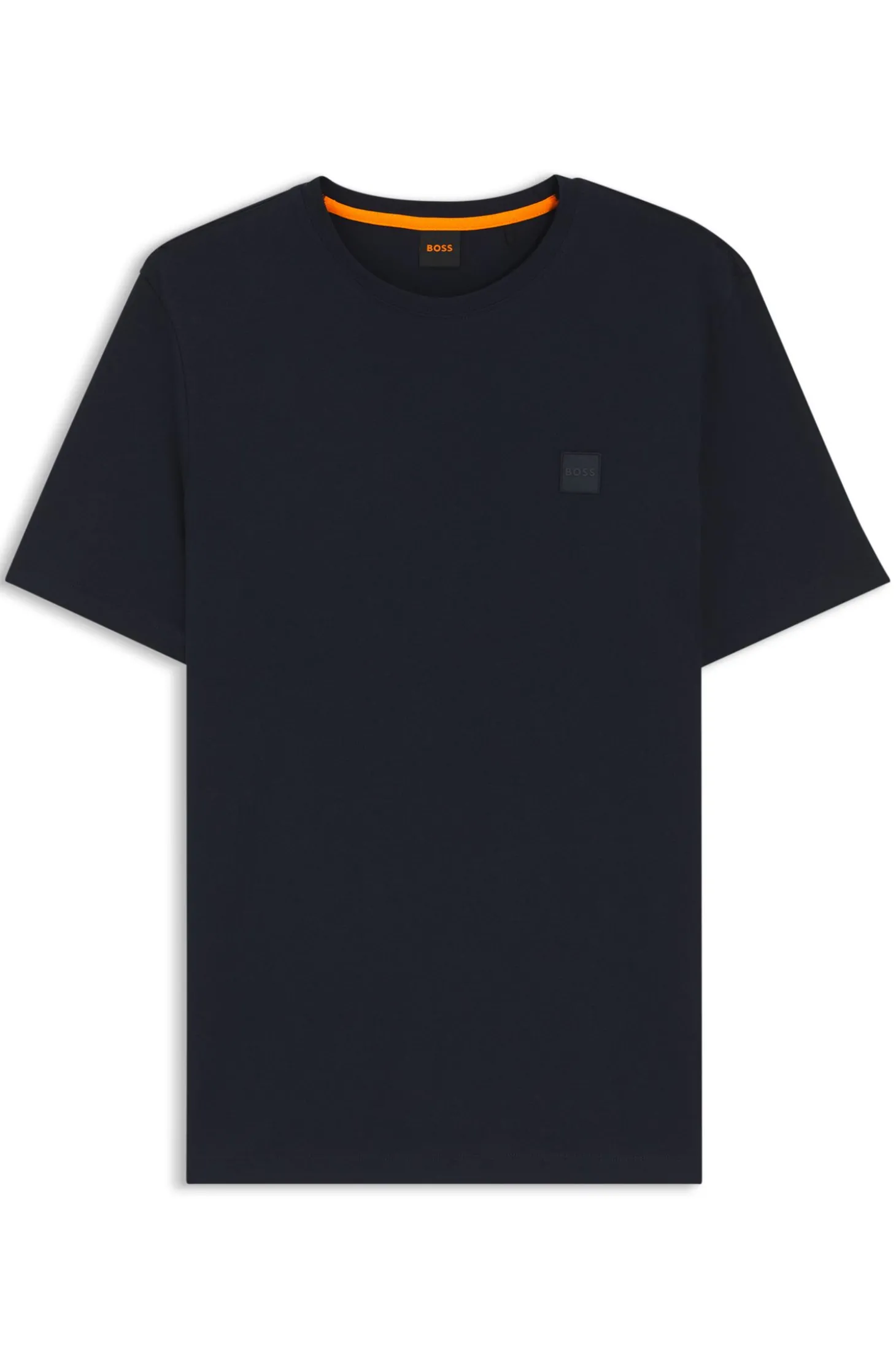 T-Shirt aus Baumwoll-Jersey mit Logo-Patch