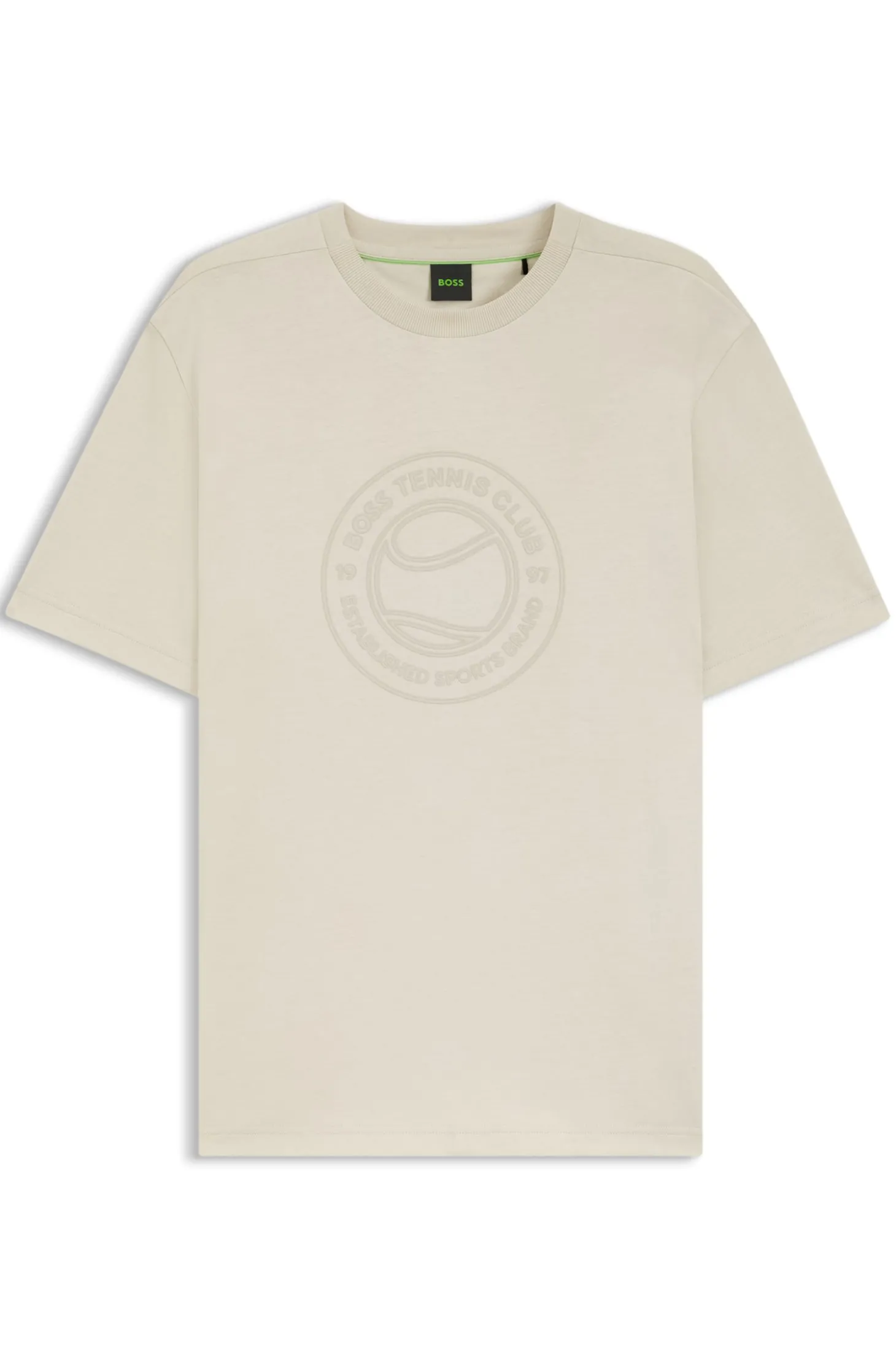 T-Shirt aus Baumwoll-Jersey mit Tennis-Artwork