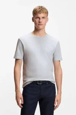T-Shirt aus Baumwoll-Jersey mit Logo-Patch
