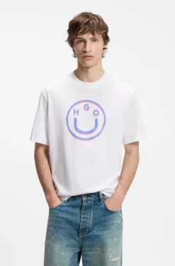 T-Shirt aus Baumwoll-Jersey mit Logo-Grafik