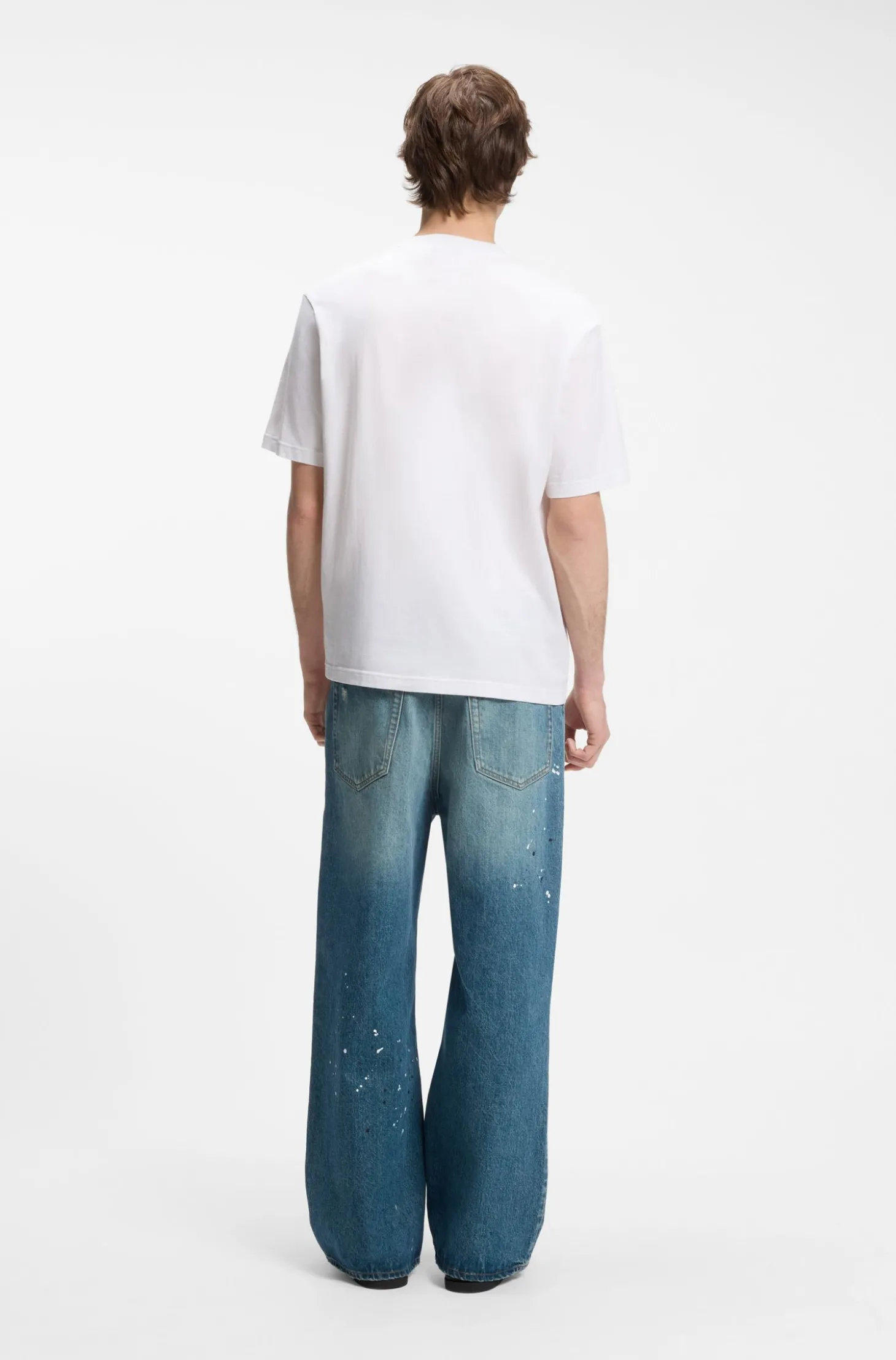 T-Shirt aus Baumwoll-Jersey mit Logo-Grafik