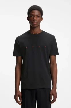 T-Shirt aus Baumwoll-Jersey mit Logo-Detail