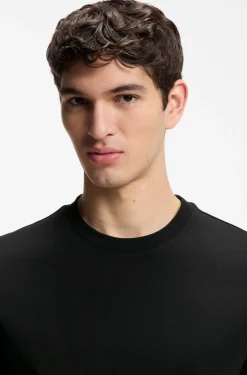 T-Shirt aus Baumwoll-Jersey mit Signature-Streifen an den Bündchen