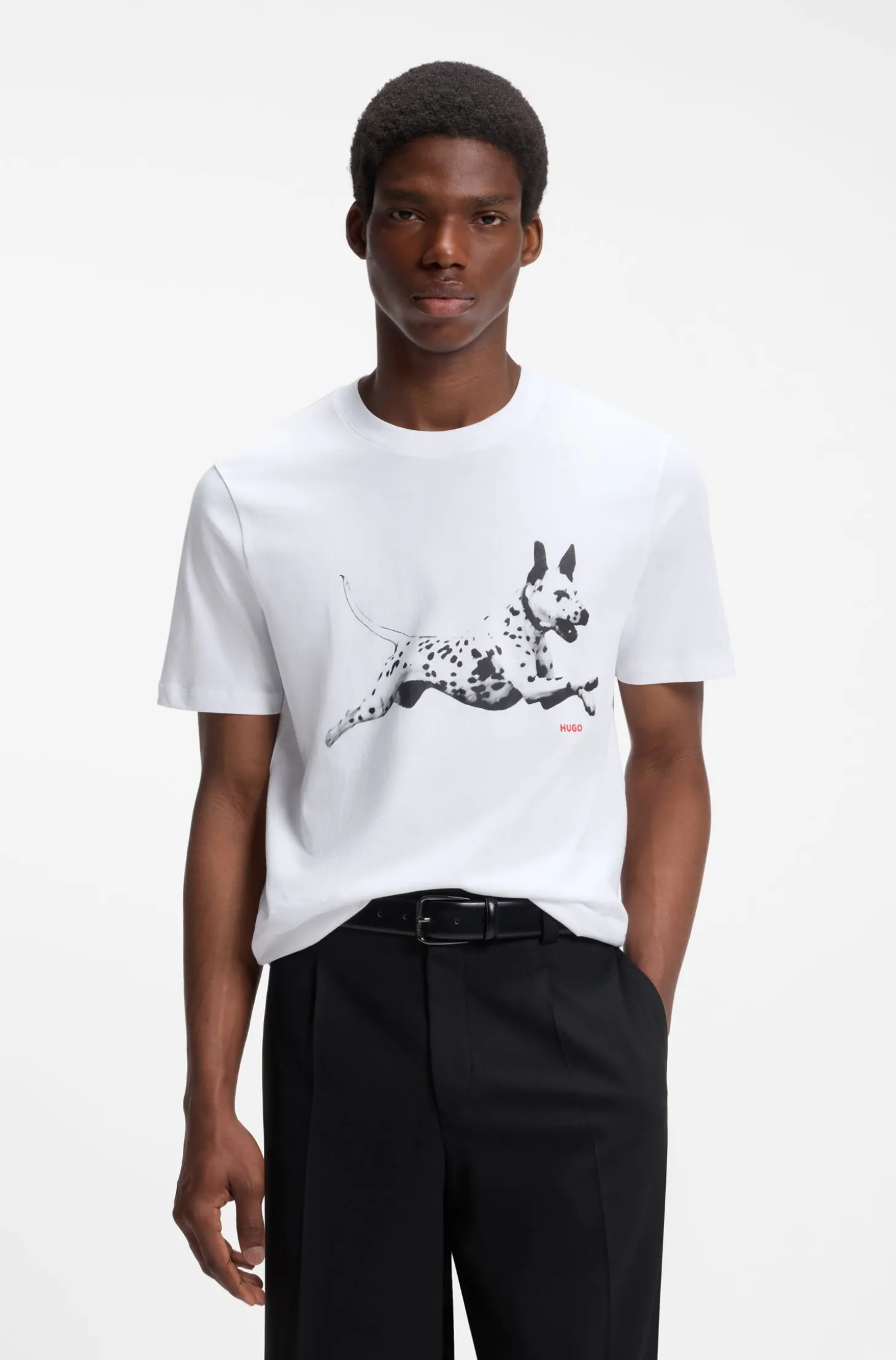 T-Shirt aus Baumwoll-Jersey mit Tier-Artwork