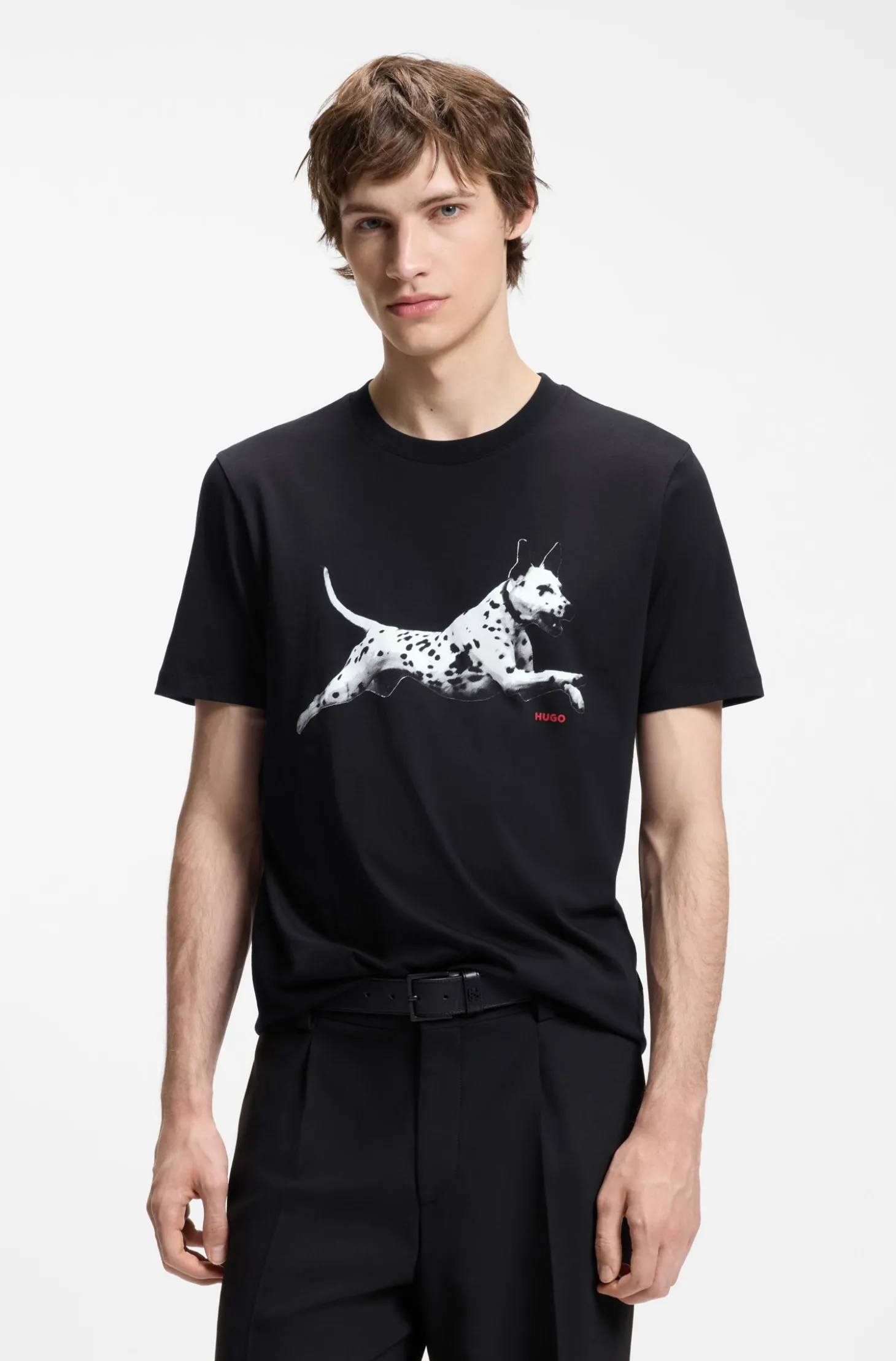 T-Shirt aus Baumwoll-Jersey mit Tier-Artwork