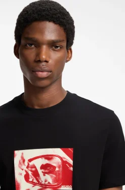 T-Shirt aus Baumwoll-Jersey mit Grafik-Print