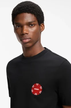 T-Shirt aus Baumwoll-Jersey mit Pokerchip-Print