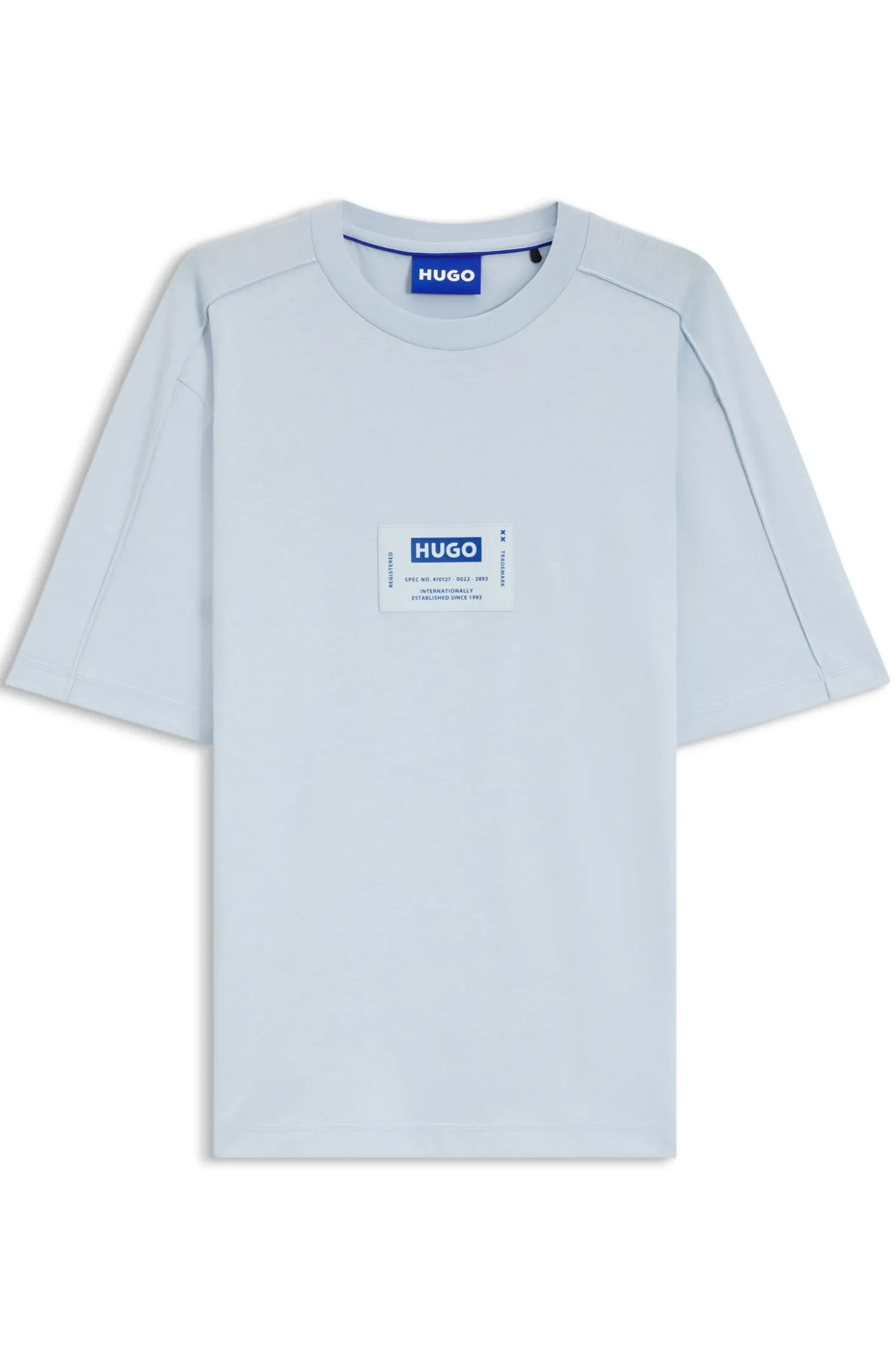 T-Shirt aus Baumwoll-Jersey mit Workwear-Logo-Label