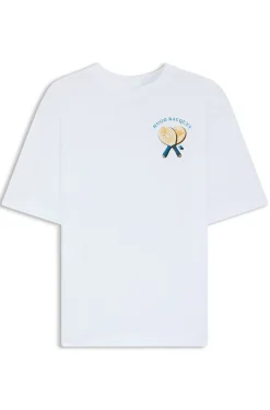 T-Shirt aus Baumwoll-Jersey mit rückseitigem Artwork-Print