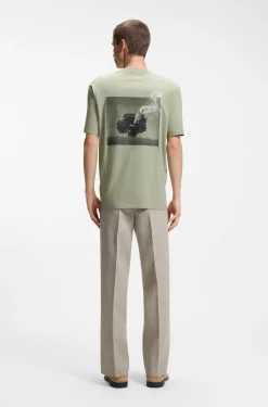 T-Shirt aus Baumwoll-Jersey mit grafischem Print auf der Rückseite