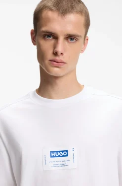 T-Shirt aus Baumwoll-Jersey mit Workwear-Logo-Label