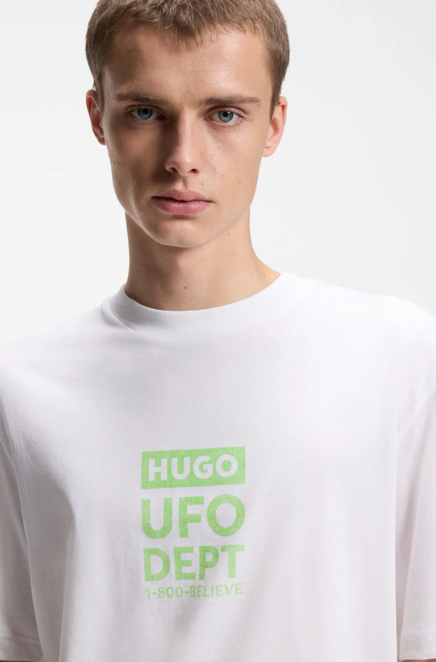 T-Shirt aus Baumwoll-Jersey mit Artwork-Print