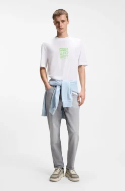 T-Shirt aus Baumwoll-Jersey mit Artwork-Print
