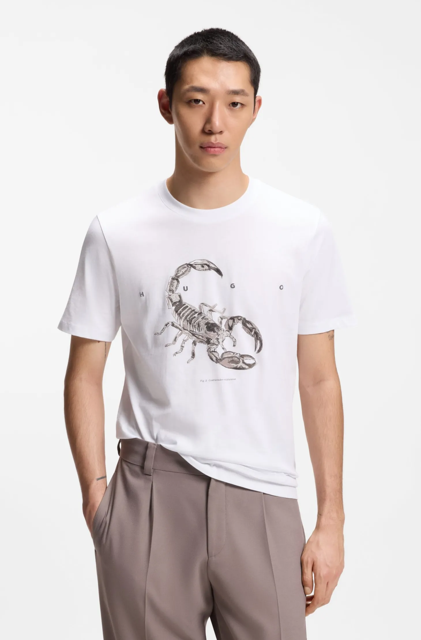T-Shirt aus Baumwoll-Jersey mit breitem Logo