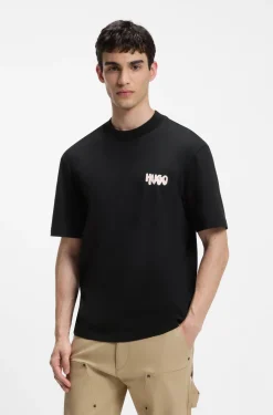 T-Shirt aus Baumwoll-Jersey mit Logo-Artwork auf der Rückseite