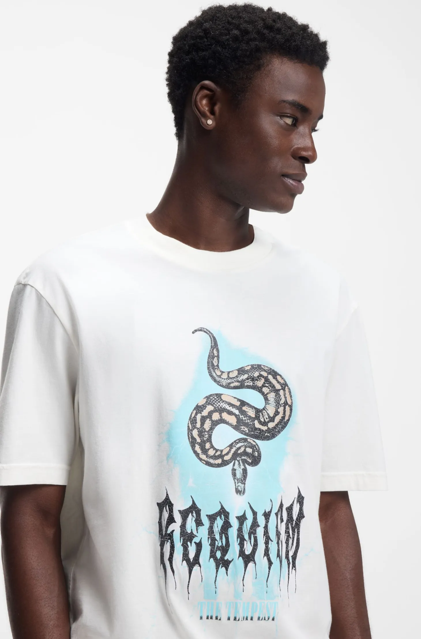 T-Shirt aus Baumwoll-Jersey mit Logo-Artwork