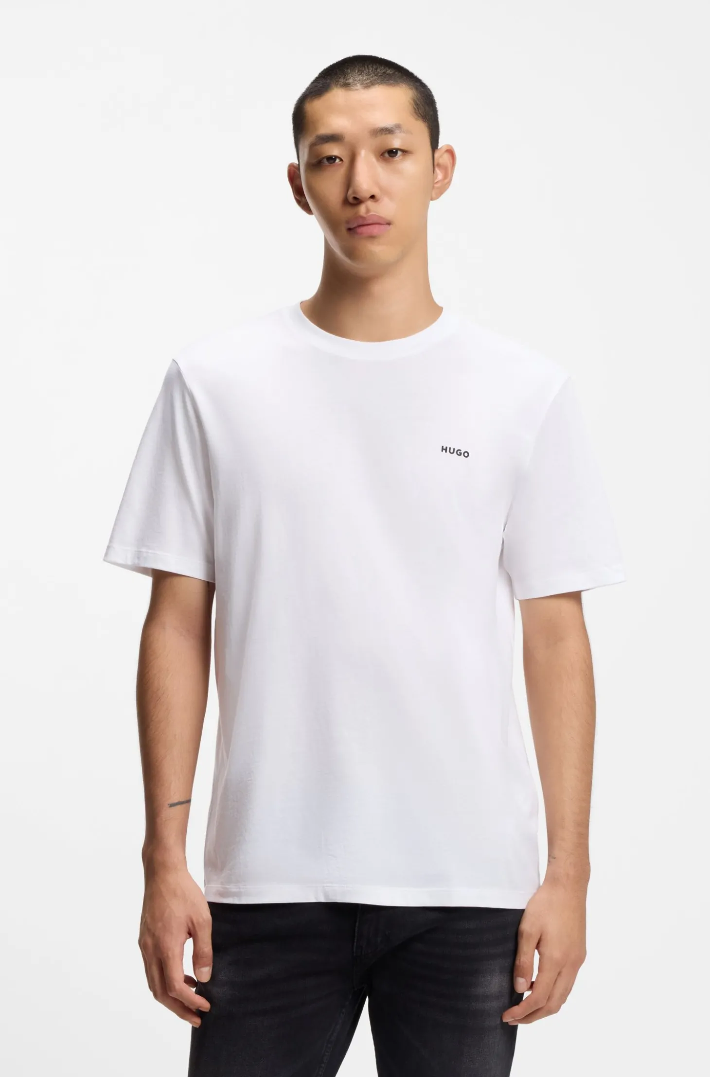 T-Shirt aus Baumwoll-Jersey mit Logo-Print