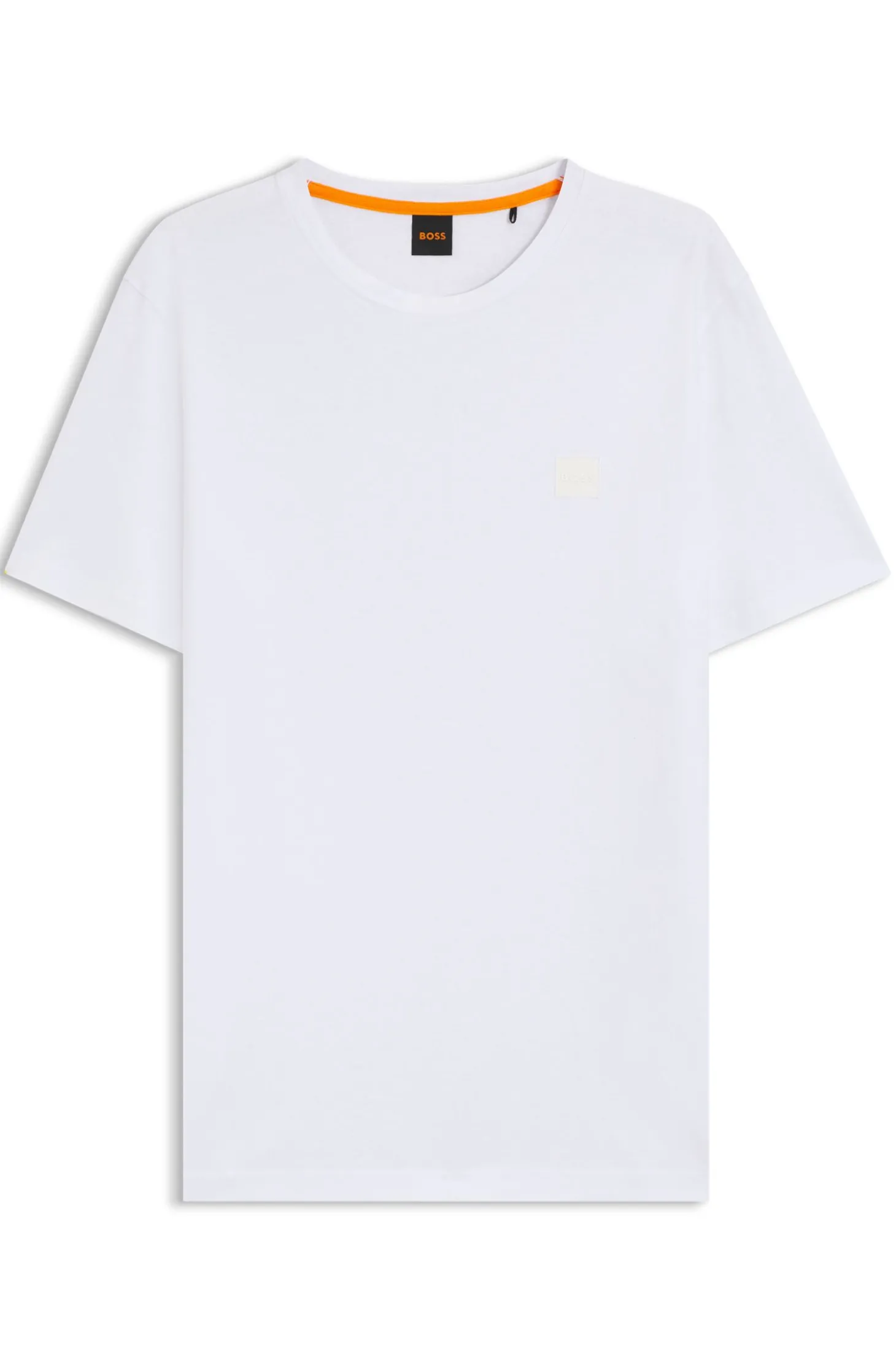 T-Shirt aus Baumwoll-Jersey mit Logo-Patch