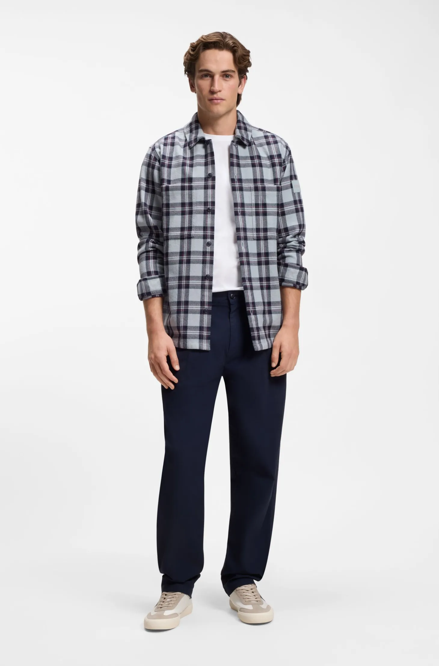 T-Shirt aus Baumwoll-Jersey mit Logo-Patch