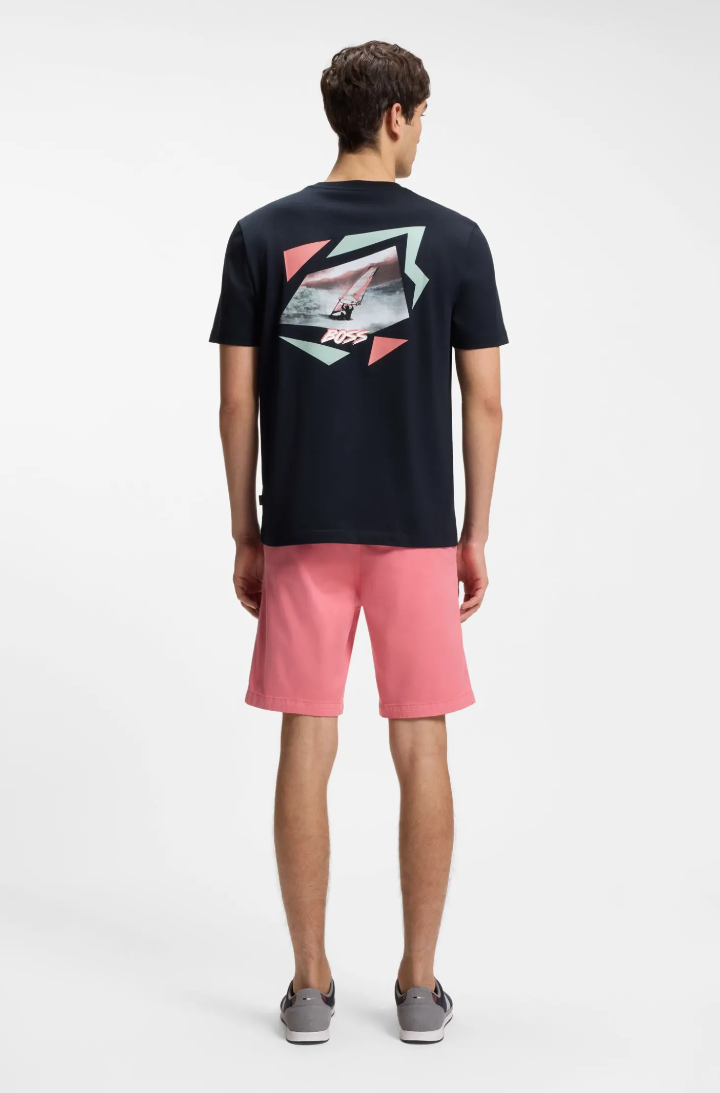 T-Shirt aus Baumwoll-Jersey mit Artwork-Print