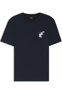 T-Shirt aus Baumwoll-Jersey mit Artwork-Print