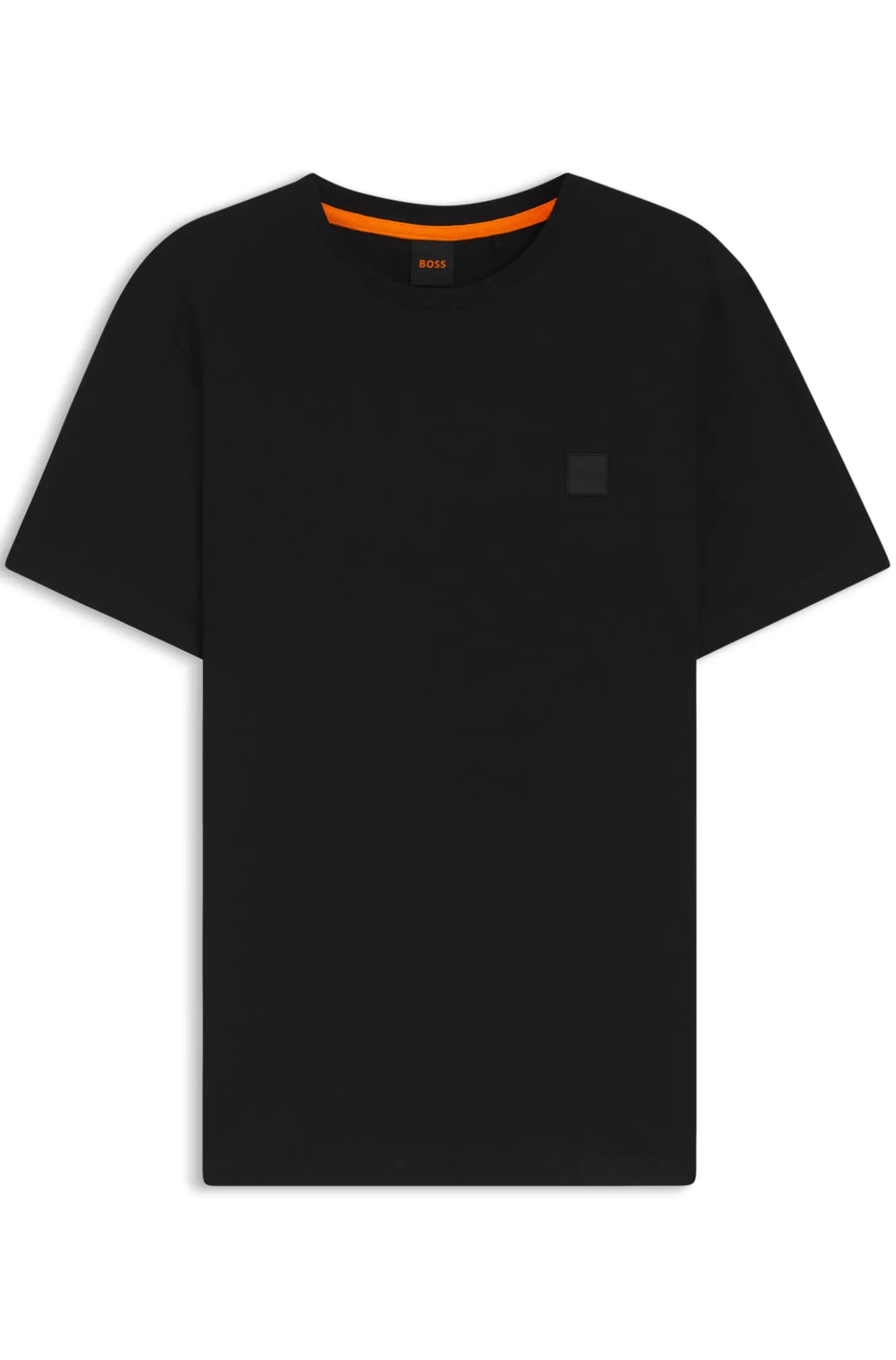 T-Shirt aus Baumwoll-Jersey mit Logo-Patch