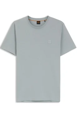 T-Shirt aus Baumwoll-Jersey mit Logo-Patch